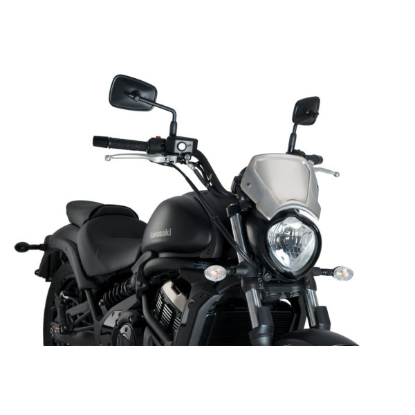 Puig Puig fly screen - fork mounted | (aluminium) silver | moto guzzi v7 stone 850 2021>current